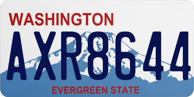 WA license plate AXR8644