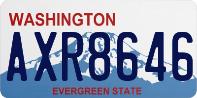 WA license plate AXR8646