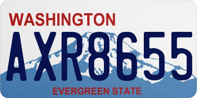 WA license plate AXR8655