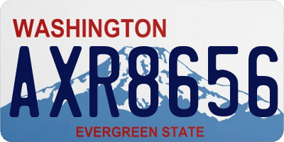 WA license plate AXR8656
