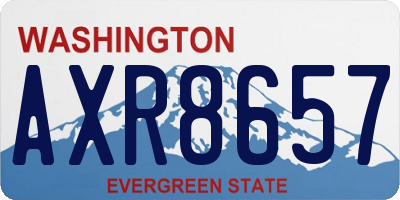 WA license plate AXR8657