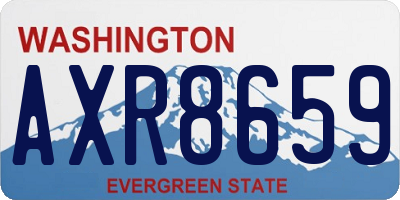 WA license plate AXR8659