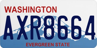 WA license plate AXR8664