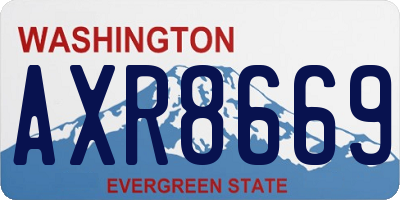 WA license plate AXR8669