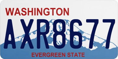 WA license plate AXR8677