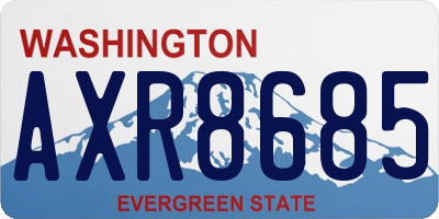 WA license plate AXR8685