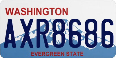 WA license plate AXR8686