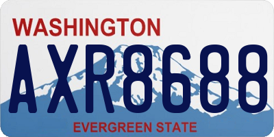 WA license plate AXR8688