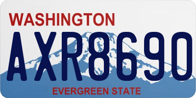 WA license plate AXR8690