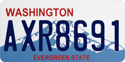 WA license plate AXR8691