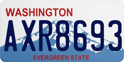WA license plate AXR8693