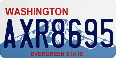 WA license plate AXR8695