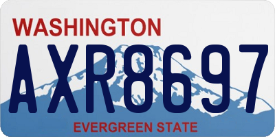 WA license plate AXR8697