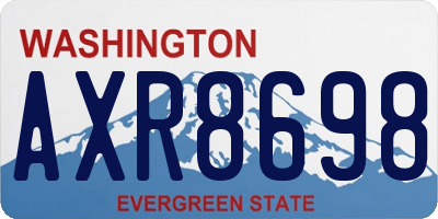 WA license plate AXR8698