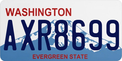 WA license plate AXR8699