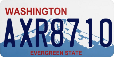 WA license plate AXR8710