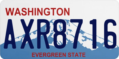 WA license plate AXR8716