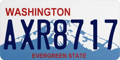 WA license plate AXR8717