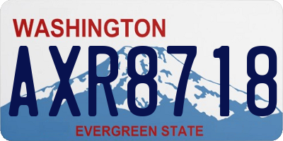 WA license plate AXR8718