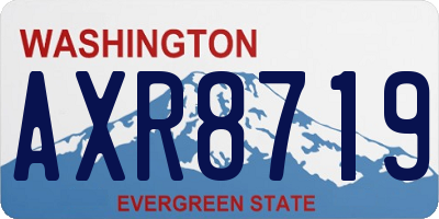 WA license plate AXR8719
