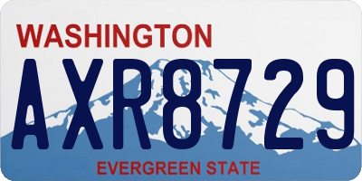 WA license plate AXR8729