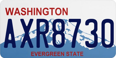 WA license plate AXR8730