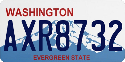 WA license plate AXR8732