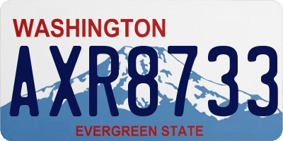 WA license plate AXR8733