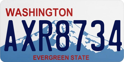 WA license plate AXR8734