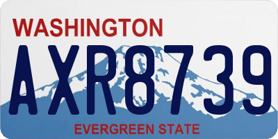 WA license plate AXR8739
