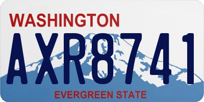 WA license plate AXR8741