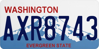 WA license plate AXR8743