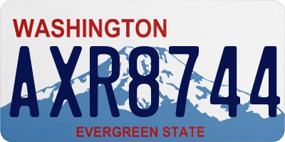 WA license plate AXR8744