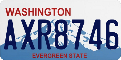 WA license plate AXR8746