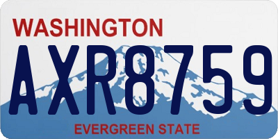 WA license plate AXR8759