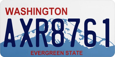 WA license plate AXR8761