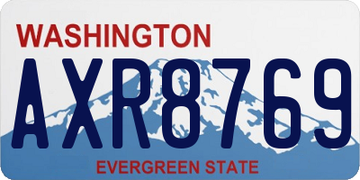 WA license plate AXR8769