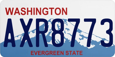 WA license plate AXR8773