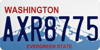 WA license plate AXR8775