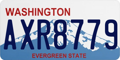 WA license plate AXR8779