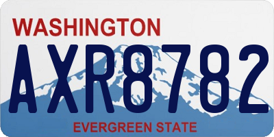 WA license plate AXR8782