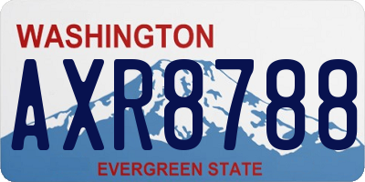 WA license plate AXR8788