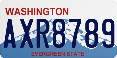WA license plate AXR8789