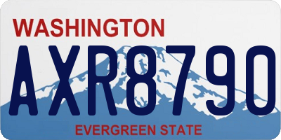 WA license plate AXR8790