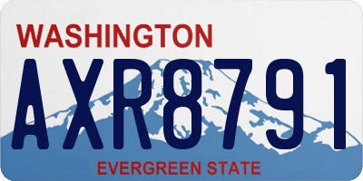 WA license plate AXR8791