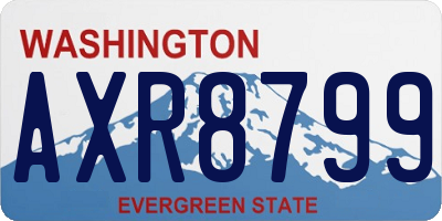 WA license plate AXR8799