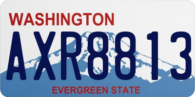 WA license plate AXR8813