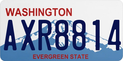WA license plate AXR8814