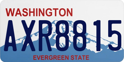 WA license plate AXR8815