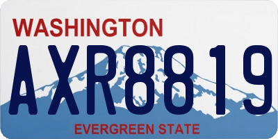 WA license plate AXR8819